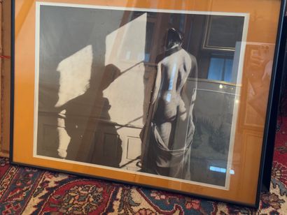 Lot of 5 framed pieces Various techniques
This...