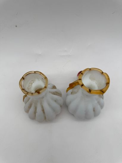 Pair of opaline glass candlesticks
Pair of...