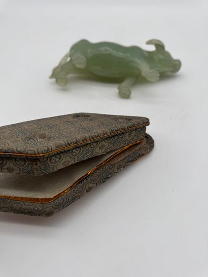 Buffalo in jade Sculpture 
Jade sculpture...