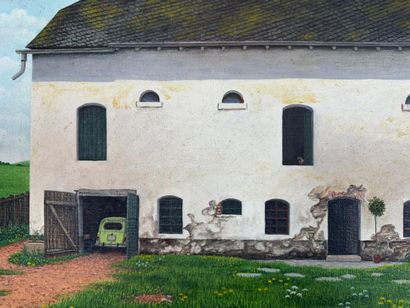 Bodo Rütten (né en 1944) Maison blanche au...