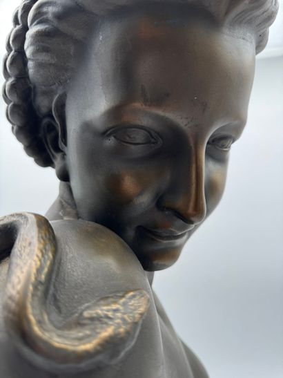 Edouard Fiers (1822-1894) - Female bust with...