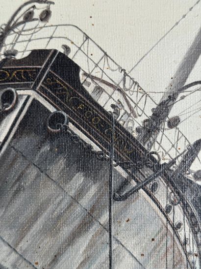 Bodo Rütten (né en 1944) Marine au navire...