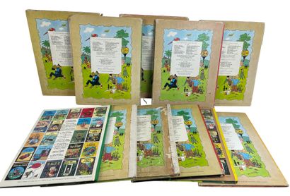 Hergé - Tintin - Set of 11 comic strips
Set...