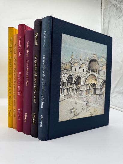 Set of six illustrated Olivetti editions:
-...