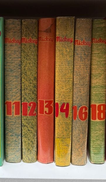 MICKEY'S JOURNAL A set of six bound albums:...