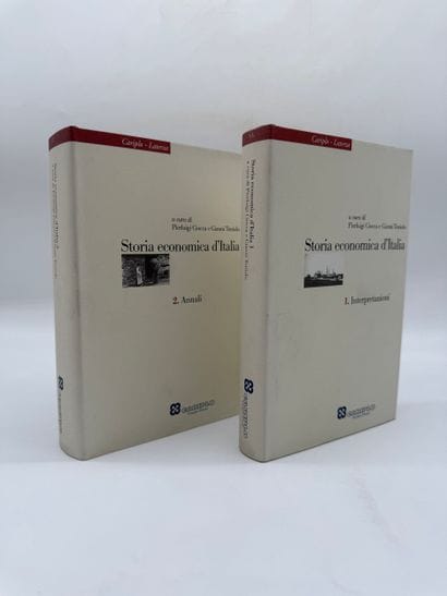 *Storia economica d'Italia* (2 volumes) by...