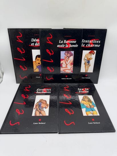 Set of five adult comic books from the 