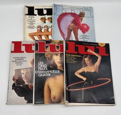 LUI Set of 5 vintage erotic magazines

Internal...