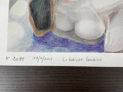 Yaday / Yvon Adam (1932-2017) Le Baiser lunaire...