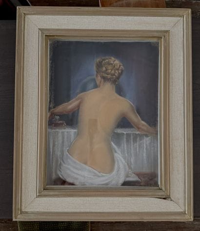 Female Nude at the Dressing Table Mid-20th-Century...