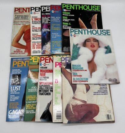 PENTHOUSE Set of 11 vintage erotic magazines

Internal...