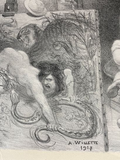Adolphe Willette Les Sept Péchés capitaux,...