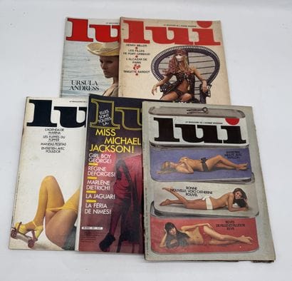 LUI Set of 5 vintage erotic magazines

Internal...
