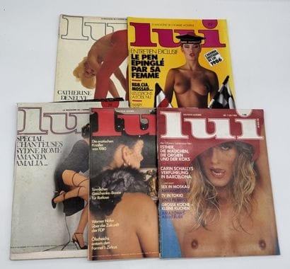 LUI Lot de 5 magazines érotiques vintage

Réf...