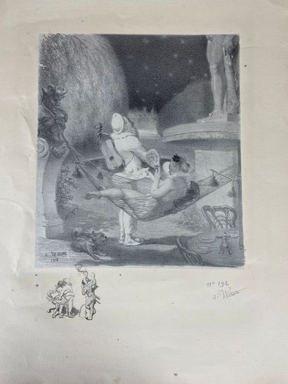 Adolphe Willette Les Sept Péchés capitaux,...