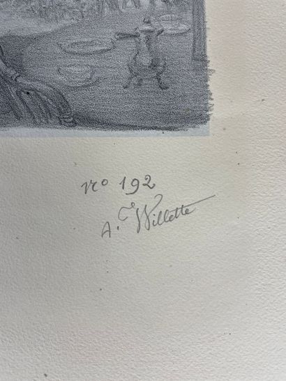 Adolphe Willette Les Sept Péchés capitaux,...