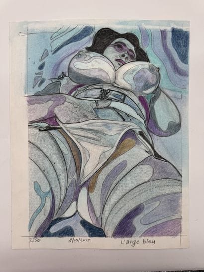 Yvon Adam (1932 - 2017) L'ange bleu (The...