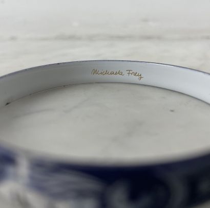 Michaela Frey - Bracelet jonc en métal émaillé...