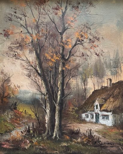 A. Simons (XXe siècle) - Paire de paysages...