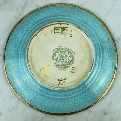 Emaux de Longwy - Assiette décorative en...