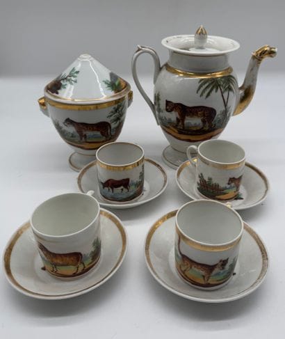 NEO-EMPIRE STYLE 20TH CENTURY
A white porcelain...