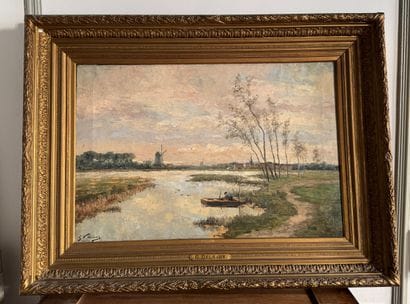 Willem DELSAUX (1862-1945)
Huile sur toile
117...