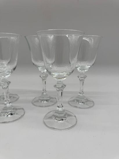 In the Royal Bavarian style—Set of six crystal...