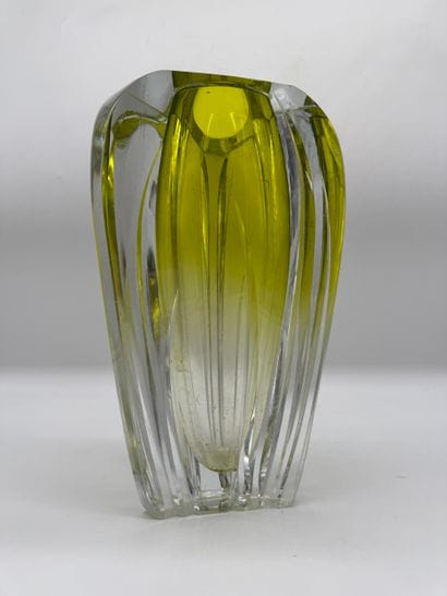 Val Saint-Lambert - Cylindrical vase made...