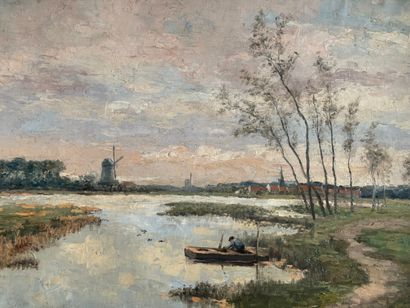 Willem DELSAUX (1862-1945)
Huile sur toile
117...