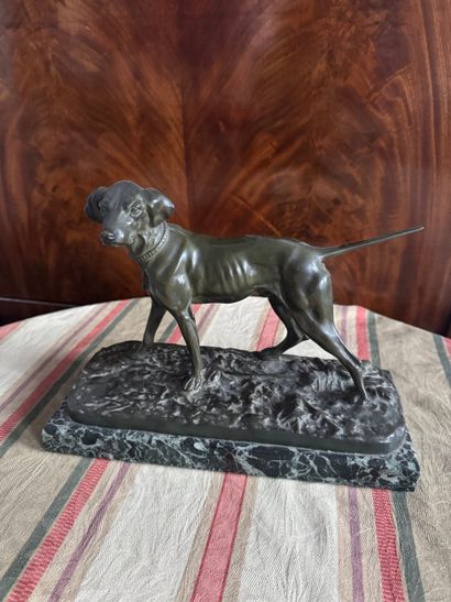 Pierre-Jules Mêne (XIX) Chien de chasse
Sculpture...