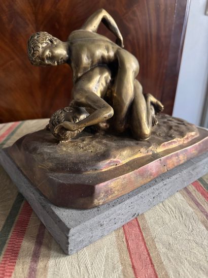 Les Lutteurs (d’après l’antique) fin XIXe.
Réduction...