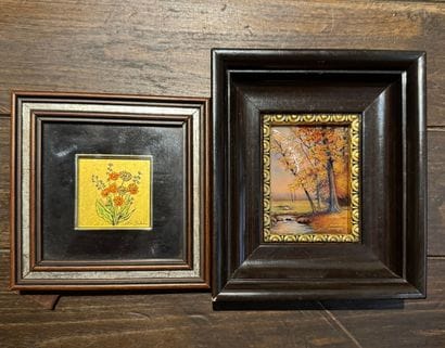 Lot de deux petits tableaux

- Jacques Bétourné...