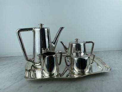Wiskemann - Silver-plated tea and coffee...