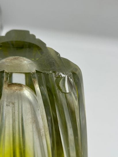 Val Saint-Lambert - Cylindrical vase made...