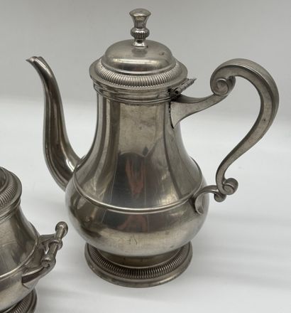 Fine Silver-Plated Pewter Coffee/Tea Set...