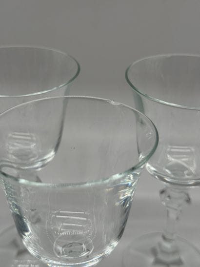 In the Royal Bavarian style—Set of six crystal...