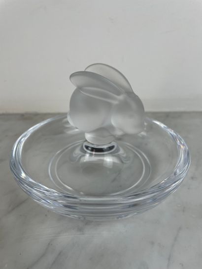 Sèvres France - Vide-poche en cristal clair...
