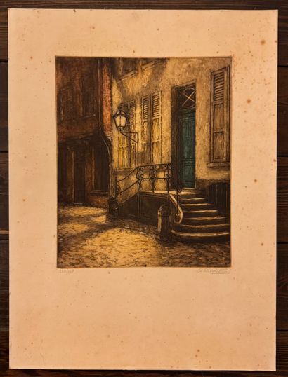 Albert Geudens (1869 1949) Abend (Soir)
Eau-forte...