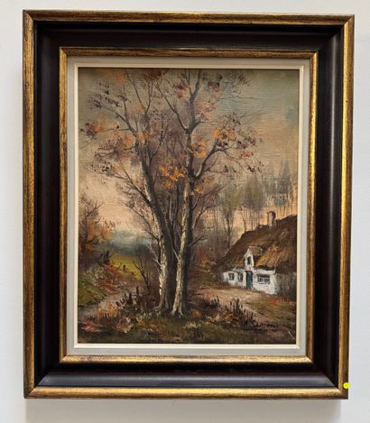 A. Simons (XXe siècle) - Paire de paysages...