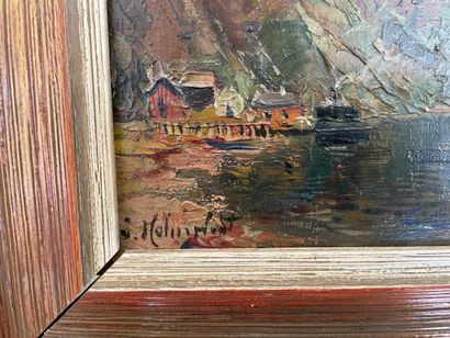 Huile sur toile, paysage de montagne

Huile...