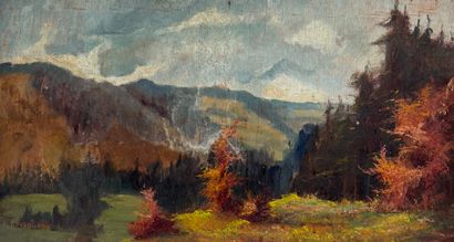 Attribué à Emile Pasquasy (1902 1966) Paysage...
