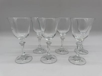 In the Royal Bavarian style—Set of six crystal...