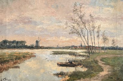 Willem DELSAUX (1862-1945)
Huile sur toile
117...