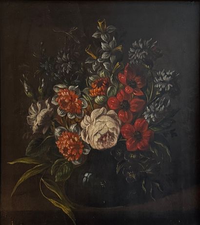 Ecole flamande du XIX siècle, Nature morte...