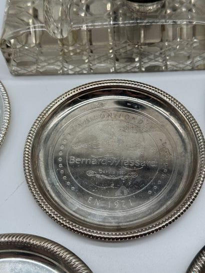 BERNARD-MASSARD Desk Inkwell and Coasters
A...