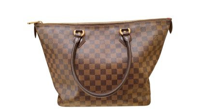 LOUIS VUITTON “Saleya” bag in brown leather,...