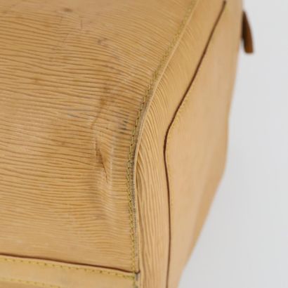 LOUIS VUITTON “Keepall” bag in beige Epi...
