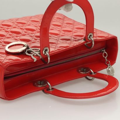 CHRISTIAN DIOR Sac « Vintage Lady Dior Patent...
