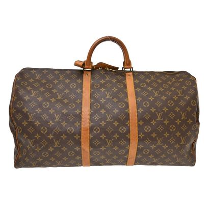 LOUIS VUITTON “Keepall” bag in brown Monogram...