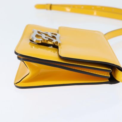 FENDI “Curligraphy Shoulder” bag in yellow...